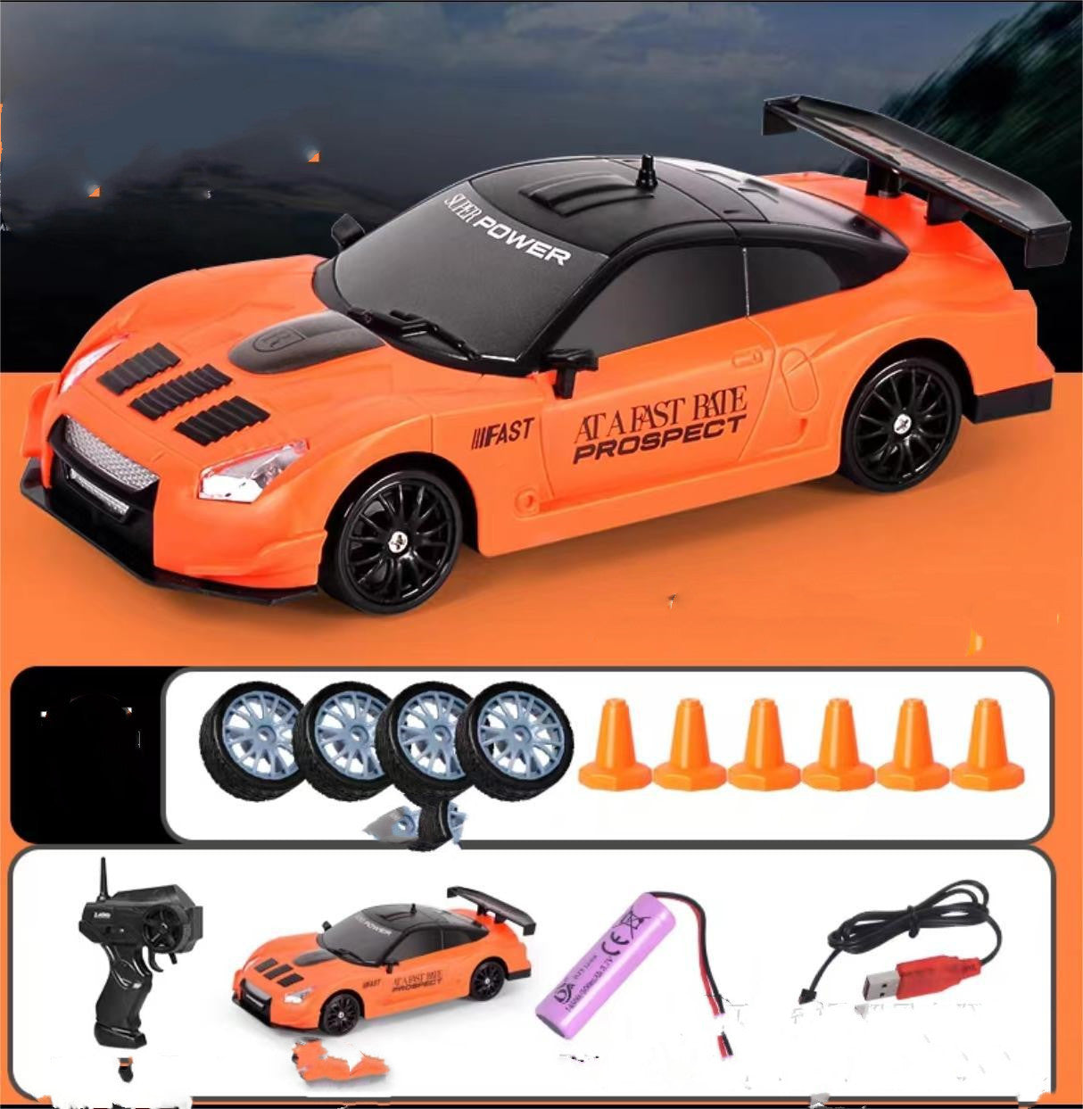 "4WD RC Drift Car - GTR & AE86 Models, Remote Control Racing Toy"