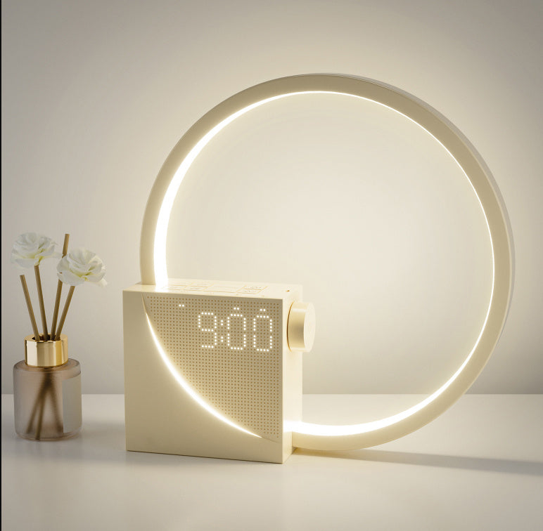 Colorful Atmosphere Moon Light Clock Wake Up Alarm