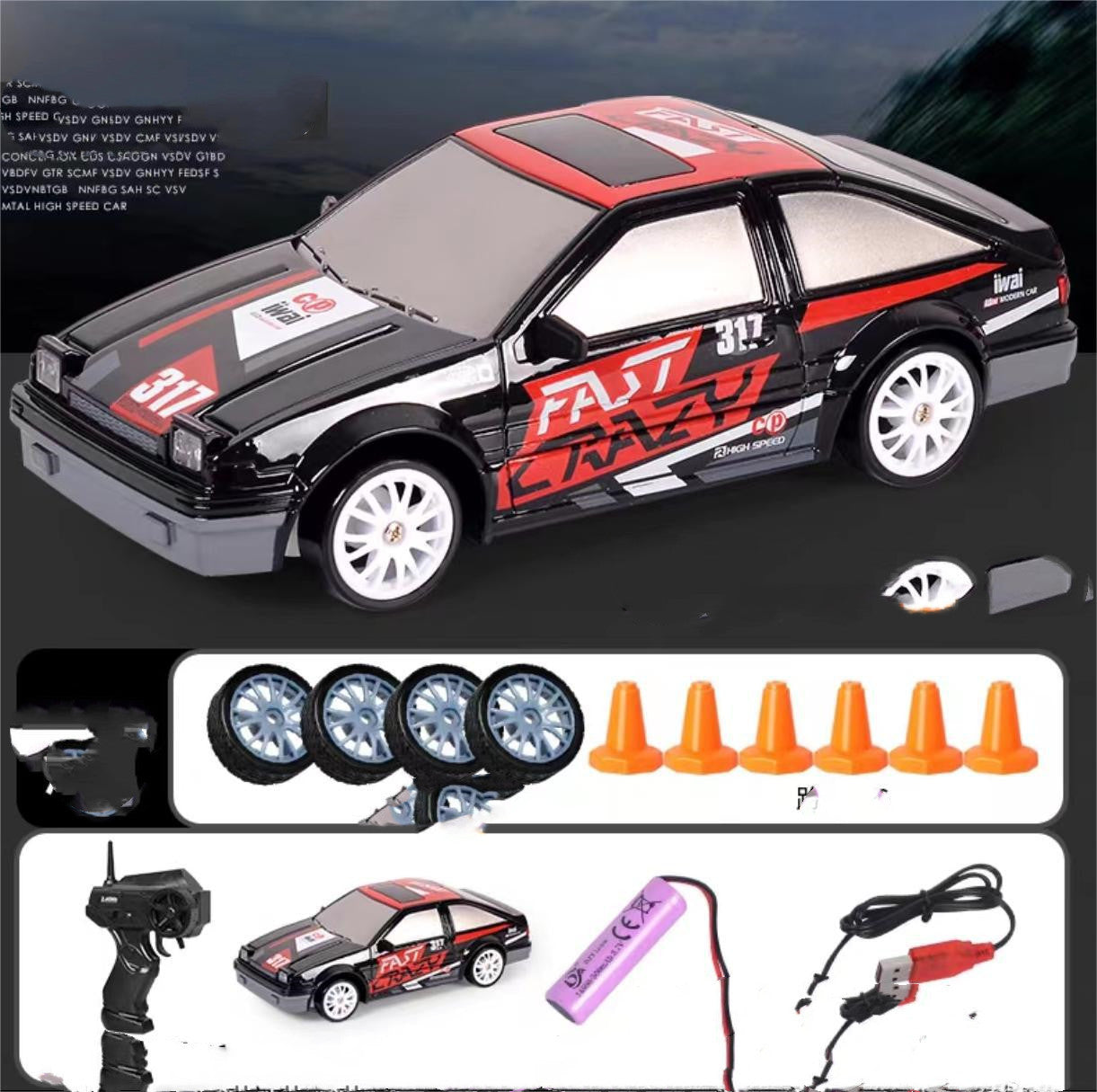 "4WD RC Drift Car - GTR & AE86 Models, Remote Control Racing Toy"