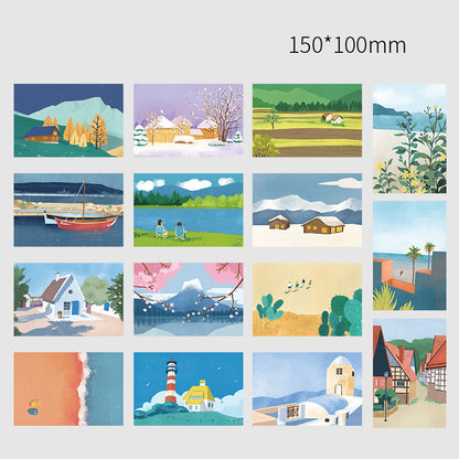 15 Travel Diaries Wall Decor Cards