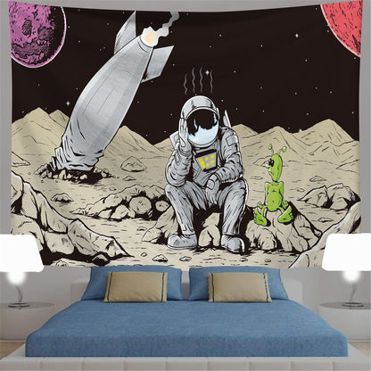 Space Astronaut Art Wall Digital Printing Tapestry