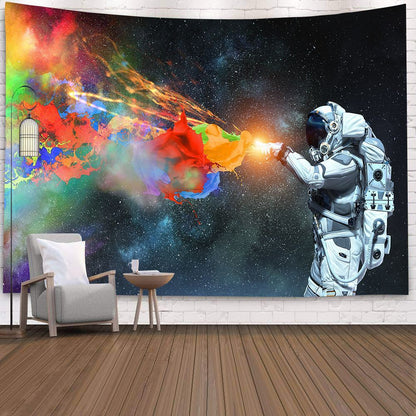 Space Astronaut Art Wall Digital Printing Tapestry