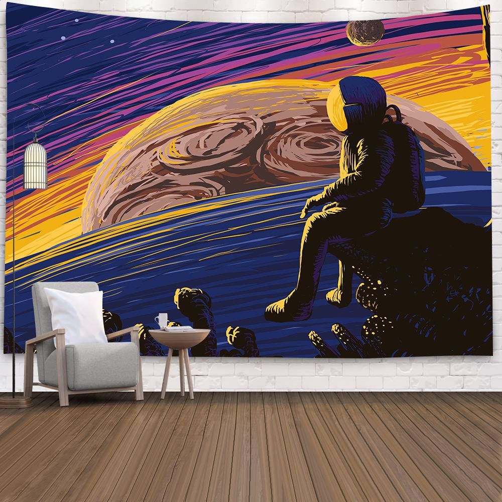 Space Astronaut Art Wall Digital Printing Tapestry