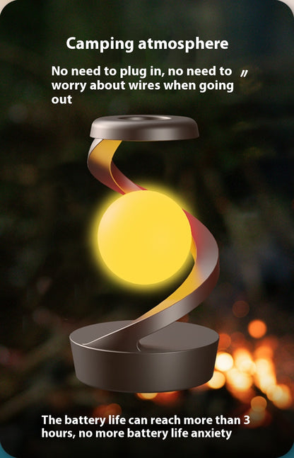 Rotating Suspension Table Lamp Wireless Charging Creative Small Night Lamp