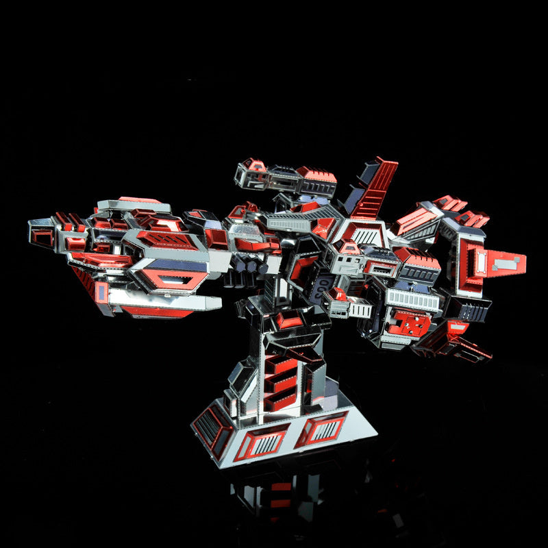 Microworld Flame Spaceship DIY Metal Puzzle