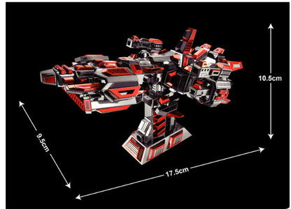 Microworld Flame Spaceship DIY Metal Puzzle