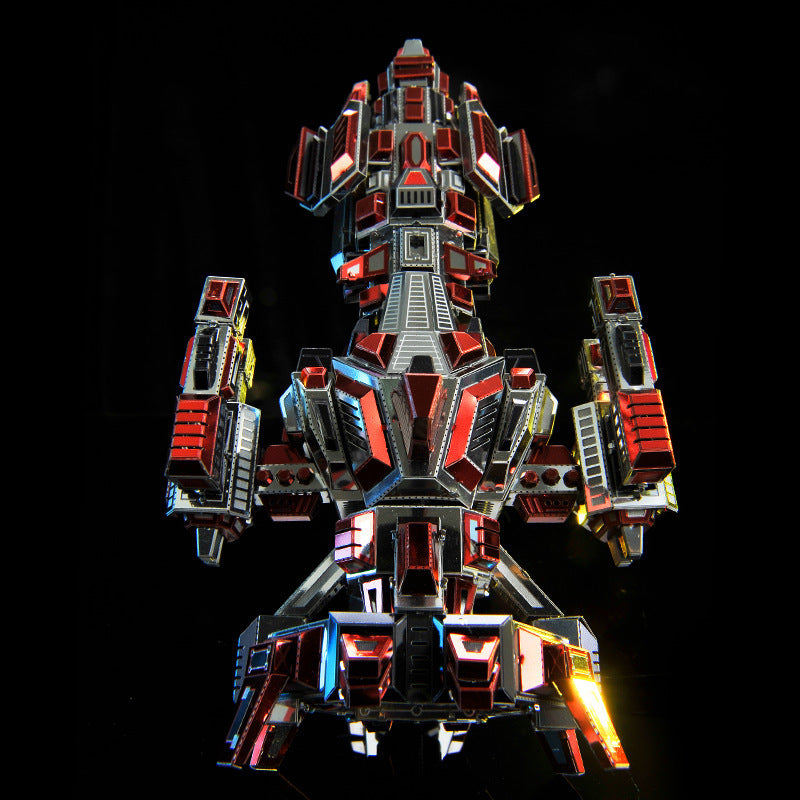 Microworld Flame Spaceship DIY Metal Puzzle