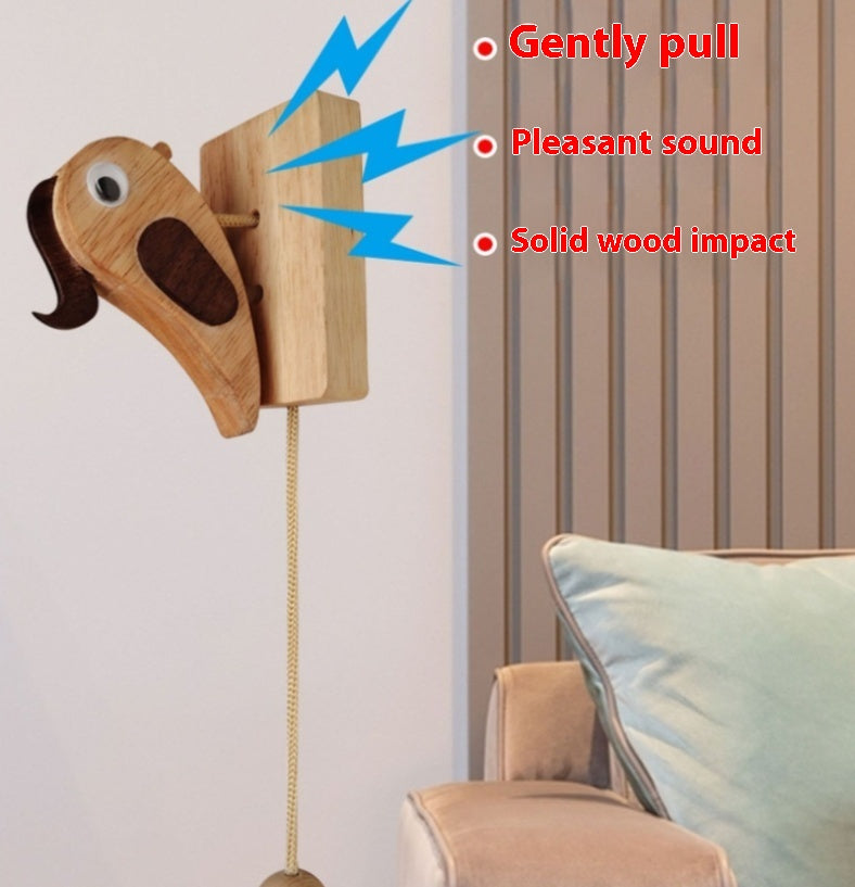 Creative Handmade Doorbell Woodpecker Knocker