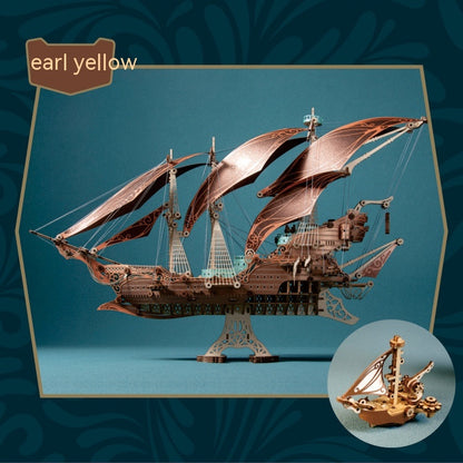 Wooden Puzzle Fantasy Spacecraft Model