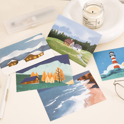 15 Travel Diaries Wall Decor Cards