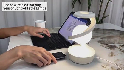 Rotating Suspension Table Lamp Wireless Charging Creative Small Night Lamp